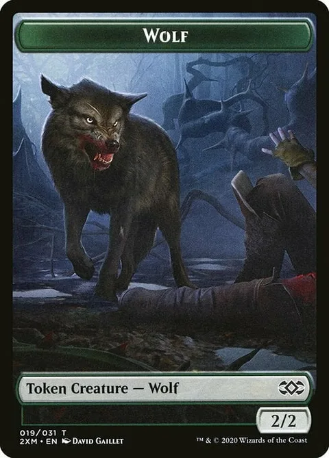 Wolf Token (Green 2/2)