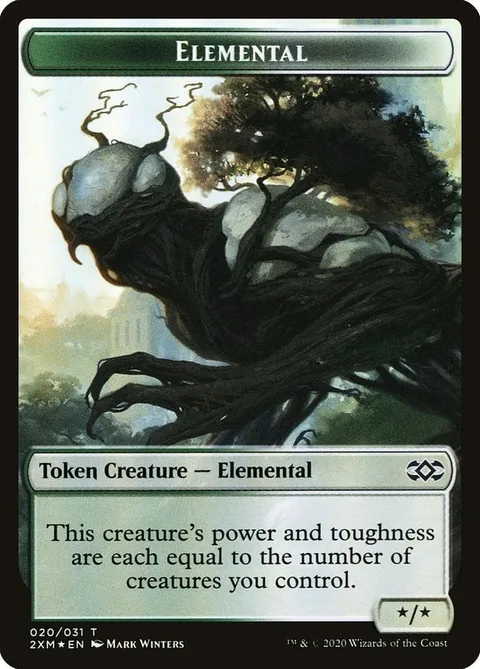 Elemental Token (GW */*) // Treasure Token