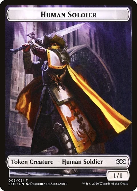 Human Soldier Token (W 1/1) // Servo Token (A 1/1)