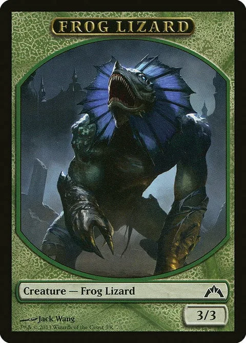 Frog Lizard Token (Green 3/3)