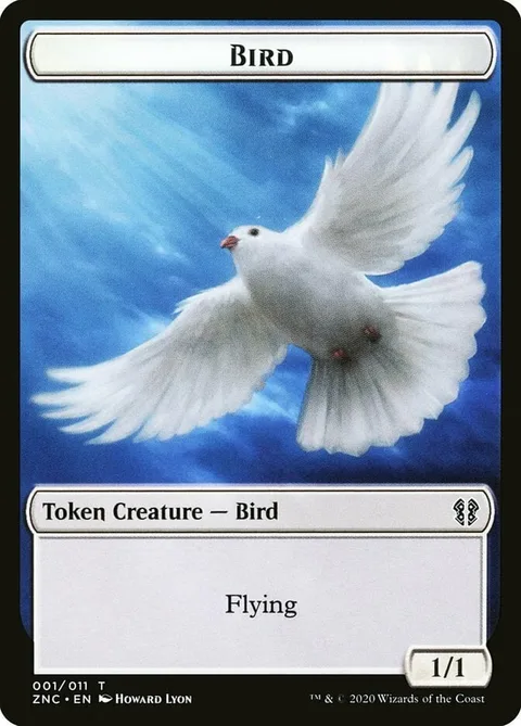 Bird Token (W 1/1) // Kor Ally Token (W 1/1)