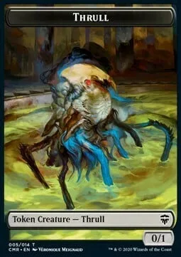 Thrull Token (B 0/1) // Salamander Warrior Token (U 4/3)
