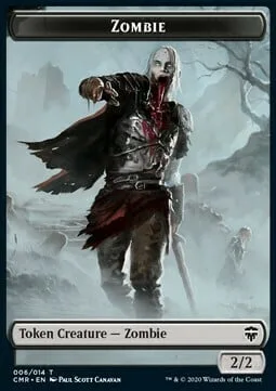Zombie Token (B 2/2) // Horror Token (A */*)