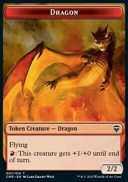 Dragon Token (R 2/2) // Horror Token (A */*)