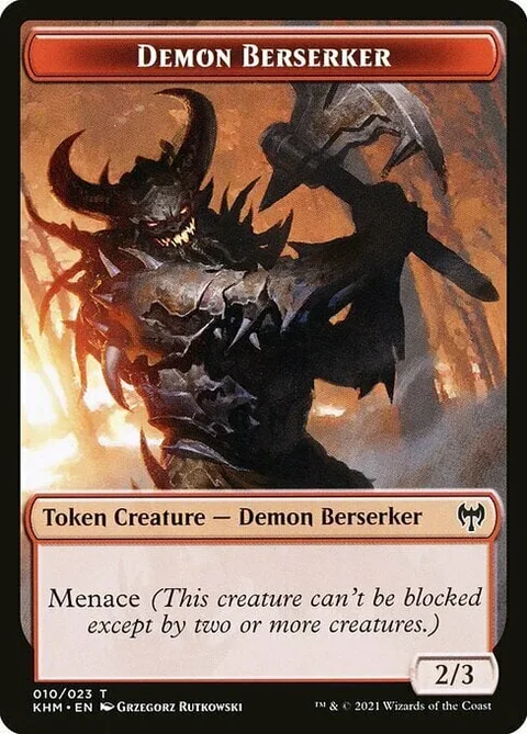 Demon Berserker Token (Red 2/3)