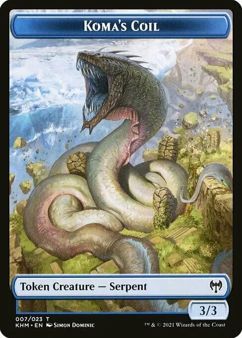 Koma's Coil Token (Blue 3/3)