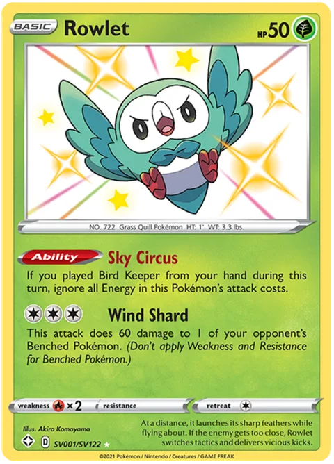 Rowlet [Sky Circus | Wind Shard]