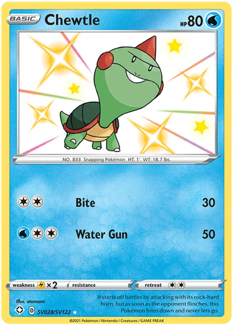 Chewtle [Bite | Water Gun]