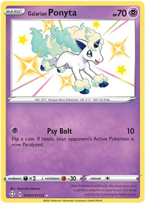 Galarian Ponyta [Psy Bolt]