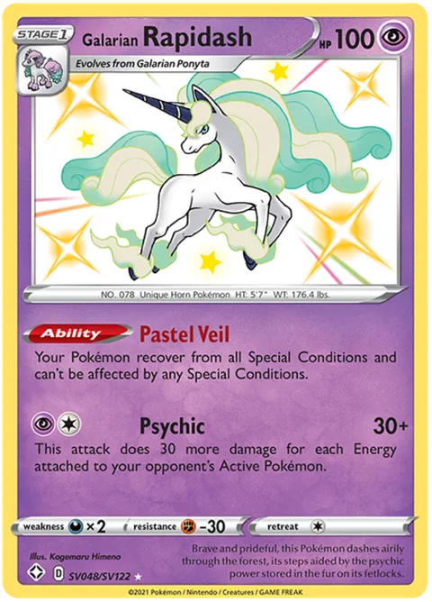 Galarian Rapidash [Pastel Veil | Psychic]