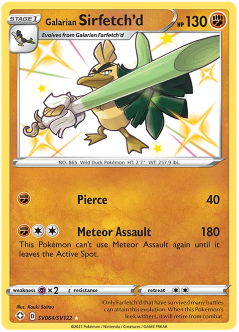 Galarian Sirfetch'd [Pierce | Meteor Assault]
