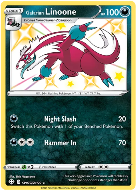 Galarian Linoone [Night Slash | Hammer In]