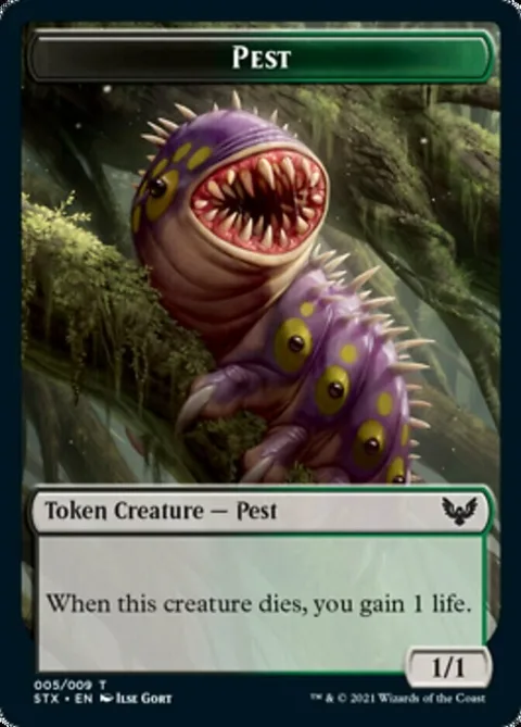 Pest Token (BG 1/1) // Spirit Token (RW 3/2)