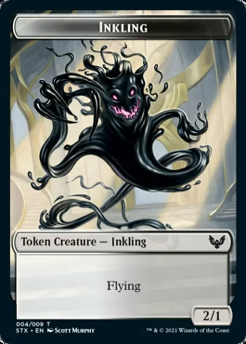 Inkling Token (WB 2/1) // Fractal Token (GU 0/0)