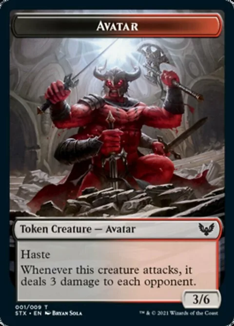 Avatar Token (BR 3/6) // Spirit Token (RW 3/2)