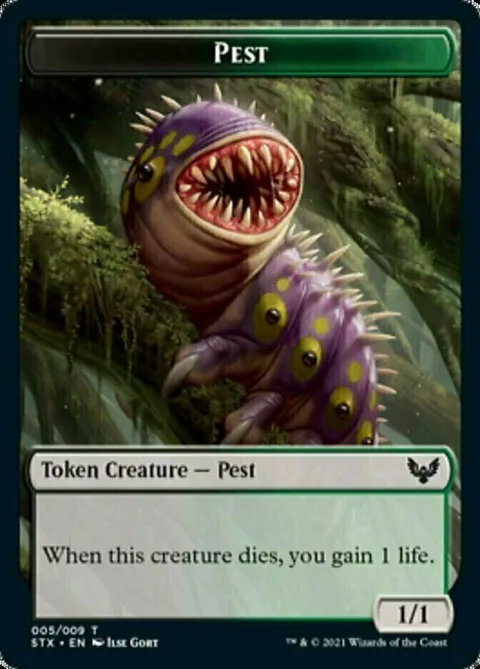 Pest Token (BG 1/1) // Fractal Token (GU 0/0)