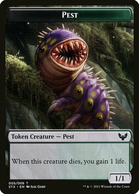 Pest Token (Black and Green 1/1)