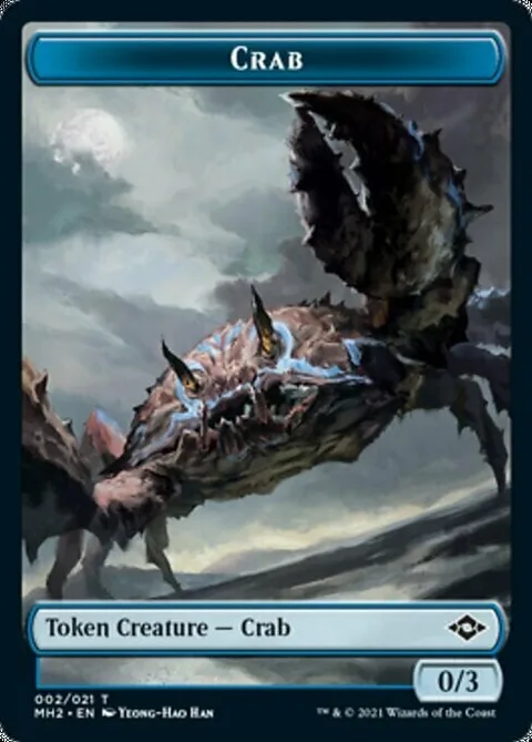 Crab Token (U 0/3) // Treasure Token