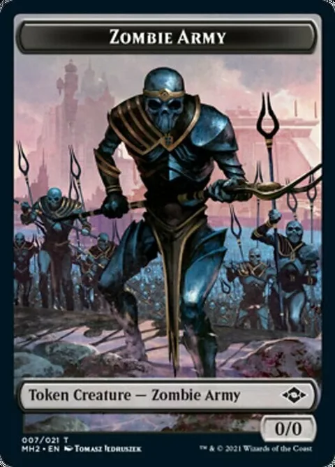 Zombie Army Token (B 0/0) // Treasure Token