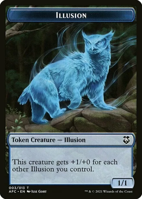 Illusion Token (U 1/1) // Zombie Token (B 2/2)