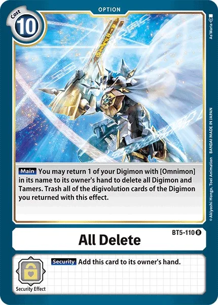 All Delete (BT5-110)