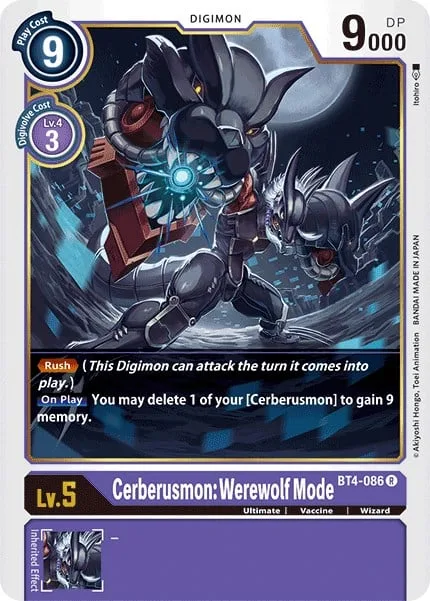 Cerberusmon: Werewolf Mode (BT4-086)