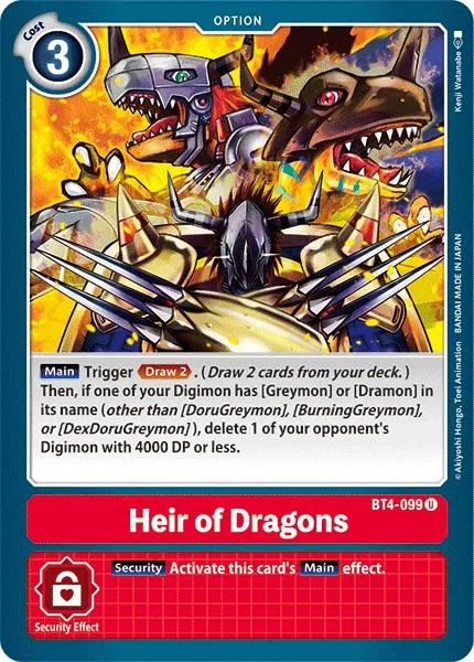 Heir of Dragons (BT4-099)