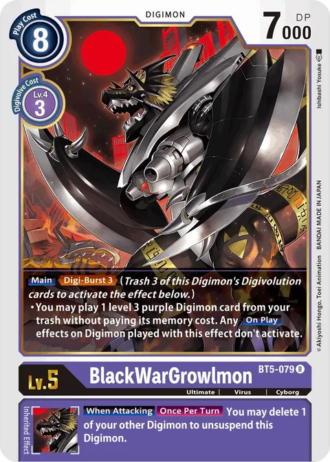 BlackWarGrowlmon (BT5-079)