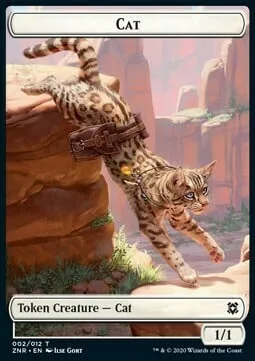 Cat Token (W 1/1) // Goblin Construct Token (A 0/1)