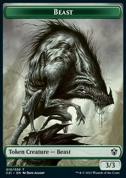 Beast Token (G 3/3) // Fish Token (U 3/3)