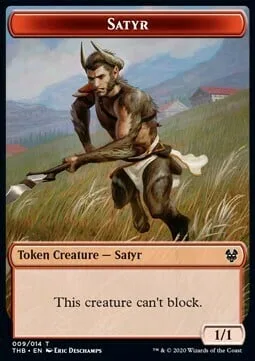 Satyr Token (R 1/1) // Goblin Construct Token (A 0/1)