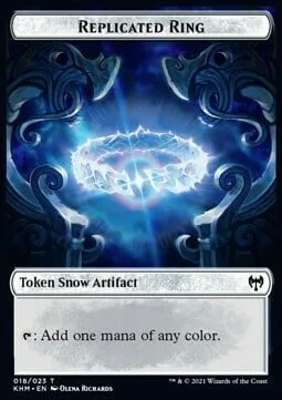 Replicated Ring Token // Human Warrior Token (W 1/1)