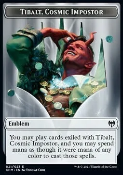 Tibalt, Cosmic Impostor Emblem // Treasure Token