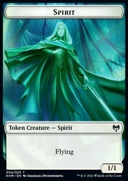 Spirit Token (W 1/1) // Elf Warrior Token (G 1/1)