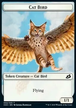 Cat Bird Token (W 1/1) // Human Soldier Token (W 1/1)