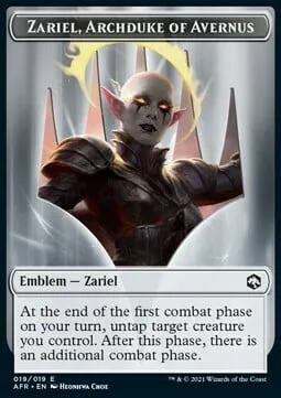 Zariel, Archduke of Avernus Emblem // Wolf Token (G 2/2)