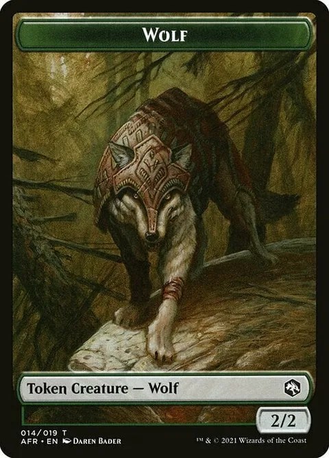 Wolf Token (Green 2/2)