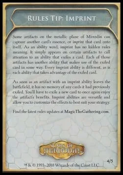 Rules Tip: Imprint