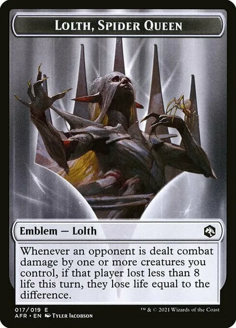 Lolth, Spider Queen Emblem // Spider Token (B 2/1)
