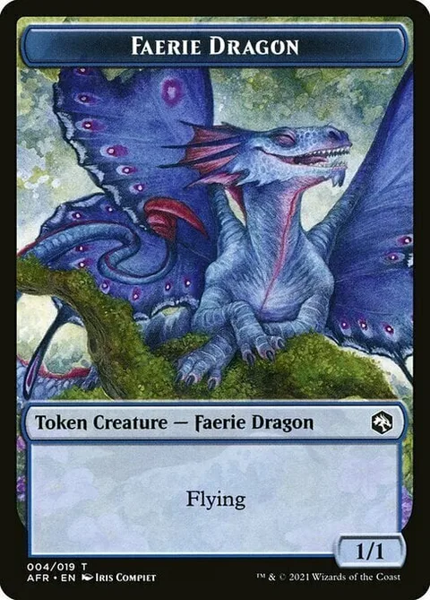 Faerie Dragon Token (U 1/1) // Spider Token (B 2/1)