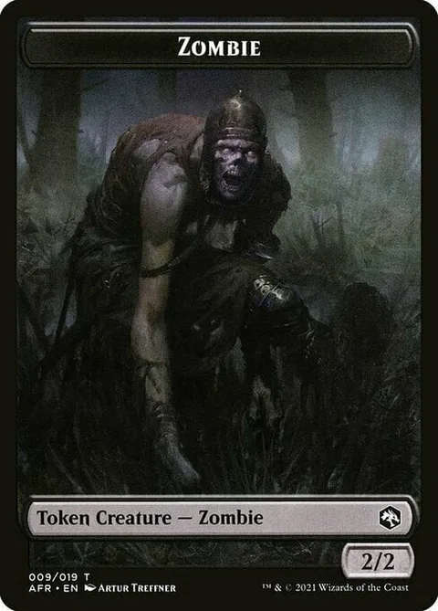 Zombie Token (B 2/2) // Spider Token (B 2/1)
