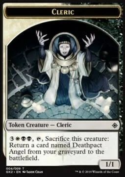 Cleric Token (WB 1/1) // Treasure Token