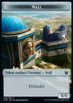 Wall Token (A 0/4) // Human Soldier Token (W 1/1)