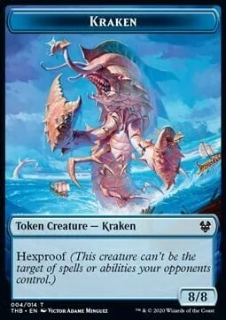 Kraken Token (U 8/8) // Human Soldier Token (W 1/1)