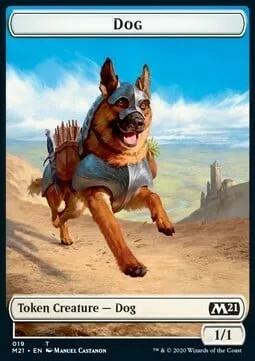 Dog Token (W 1/1) // Construct Token (C 4/4)