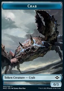 Crab Token (U 0/3) // Treasure Token
