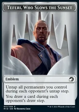 Teferi, Who Slows the Sunset Emblem // Wolf Token (G 2/2)