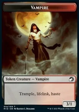 Vampire Token (BR 3/1) // Zombie Token (B 2/2 Decayed)
