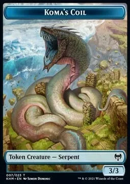 Koma's Coil Token (U 3/3) // Dwarf Berserker Token (R 2/1)