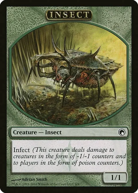 Insect Token (Green 1/1 Infect)